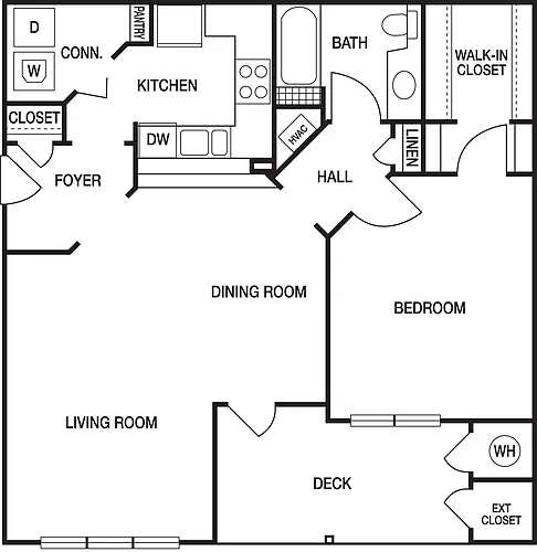 Floor plan 1x1I