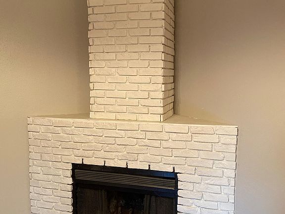 New Brick face fire place front