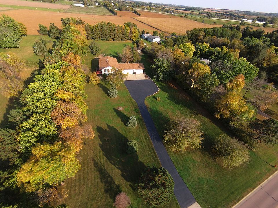 Aerial view from the road