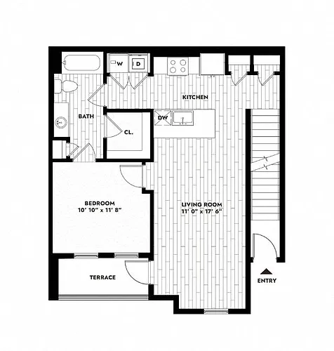 Floor plan 1B