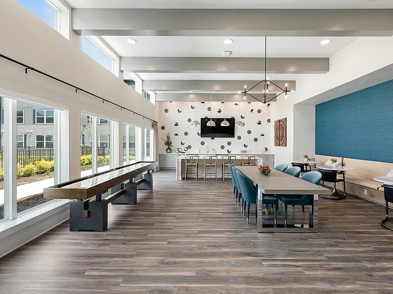 Game Room with Shuffleboard