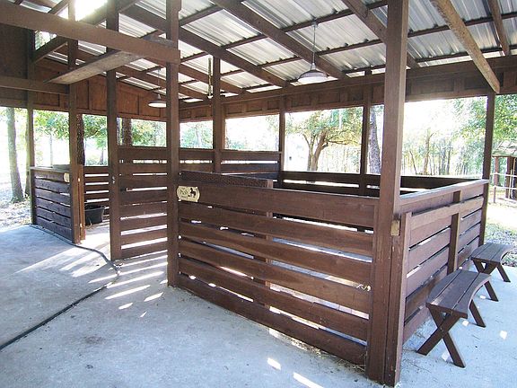 two 12x12 horse stalls
