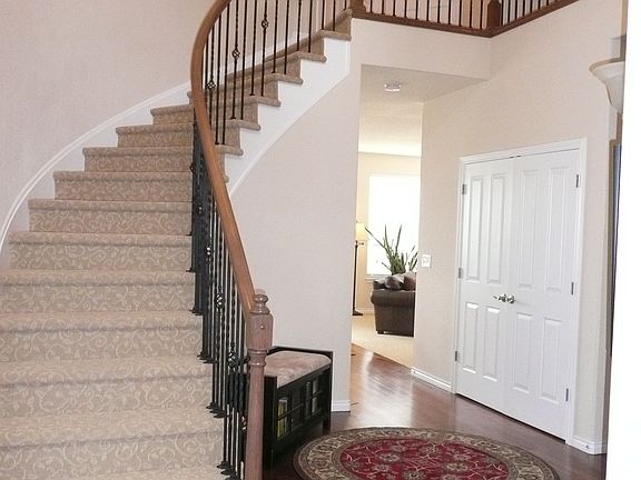 Staircase in foyer