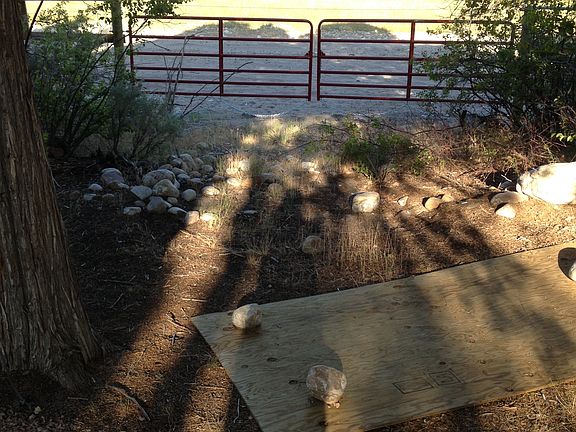 lot is 3/4 fenced and gated