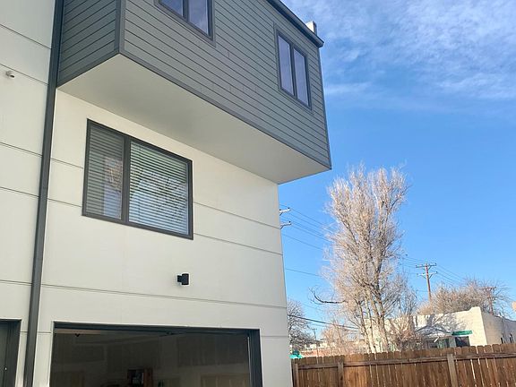Back of end-unit townhouse.