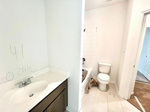 Construction progress - second bath