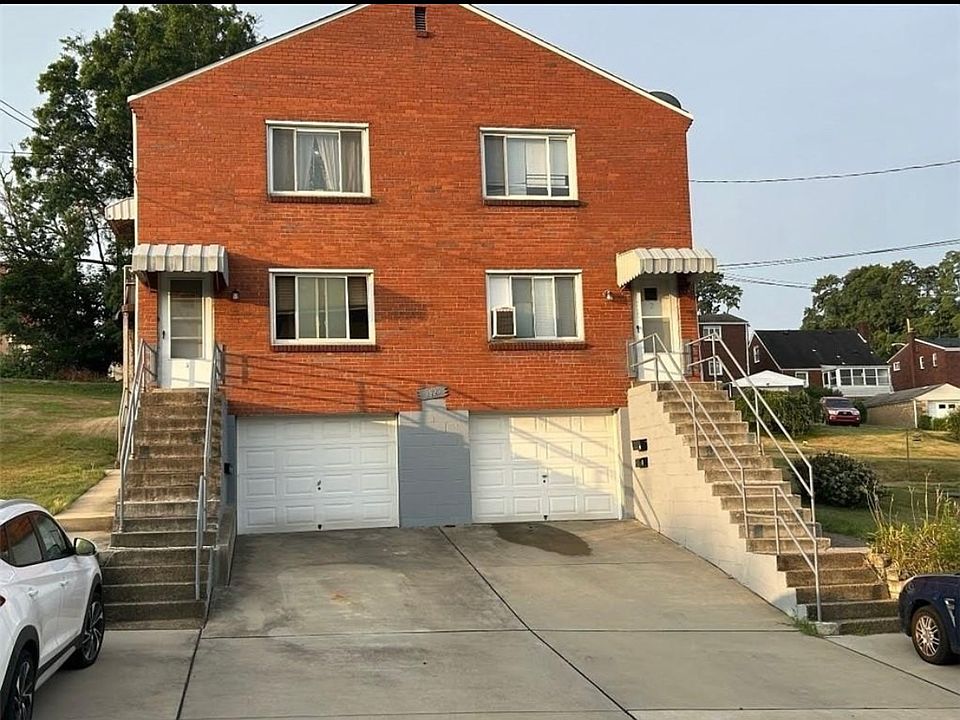 Outside, unit is top left.