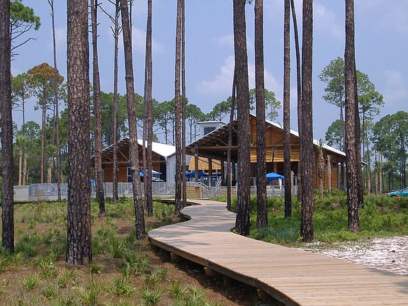 View of Beach Club from back. 
