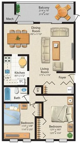Floor plan MT WASHINGTON MODERN