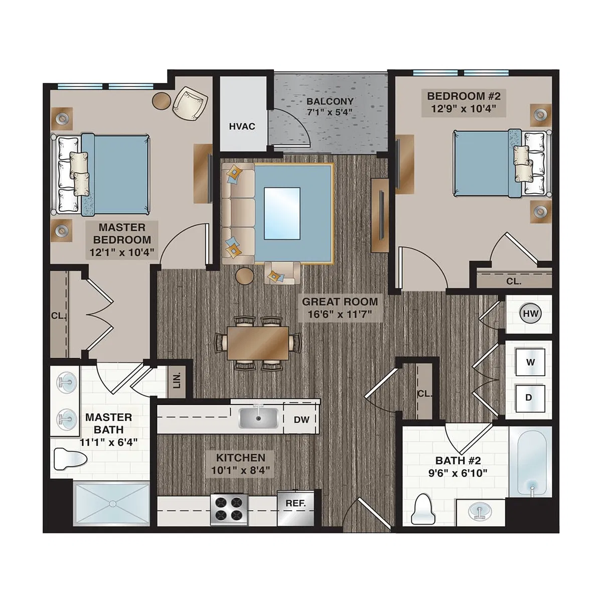 Floor plan Collins