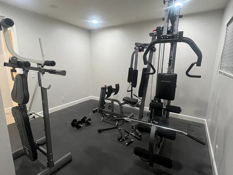 Workout equipment will be moved unless otherwise discussed.