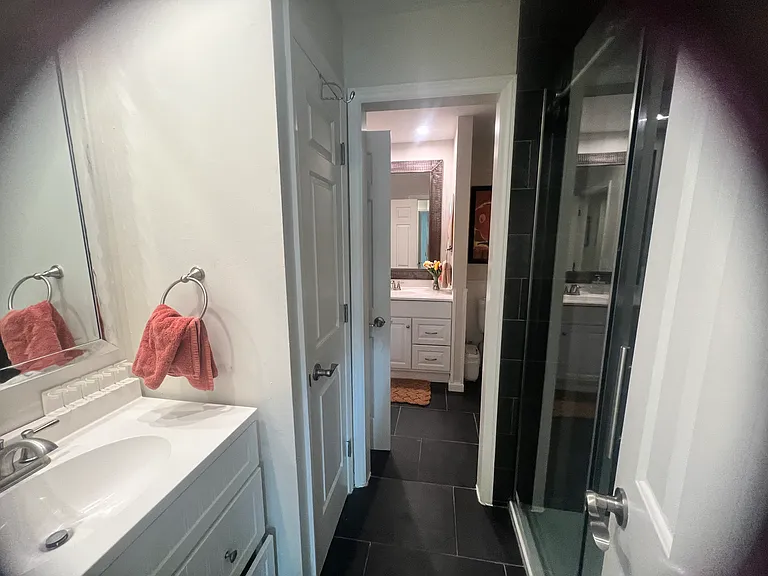 Powder room with toilet