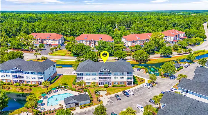 You are here! It doesn't get any more convenient than this! You're steps from the community pool and minutes from shopping, dining, golf and the beach!