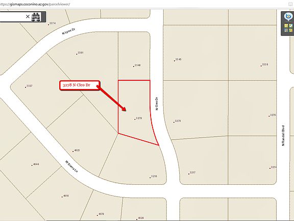 3278 N Cleo Dr.  Williams AZ