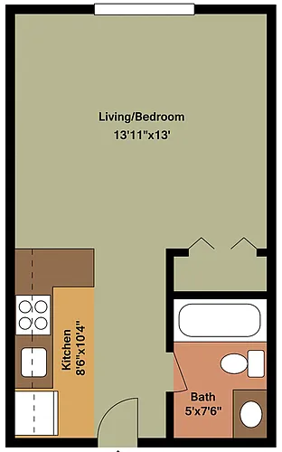 Floor plan Studio