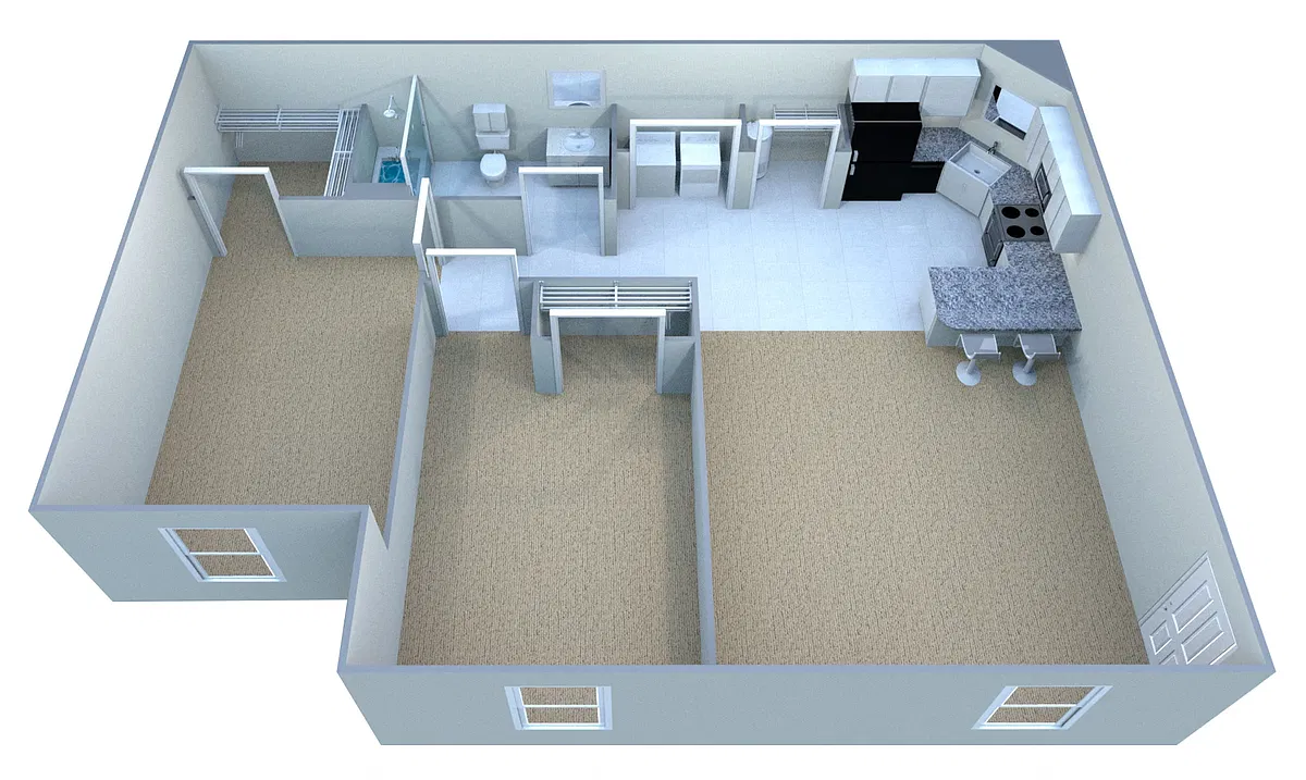 Floor plan Classic Deluxe II - 2BR