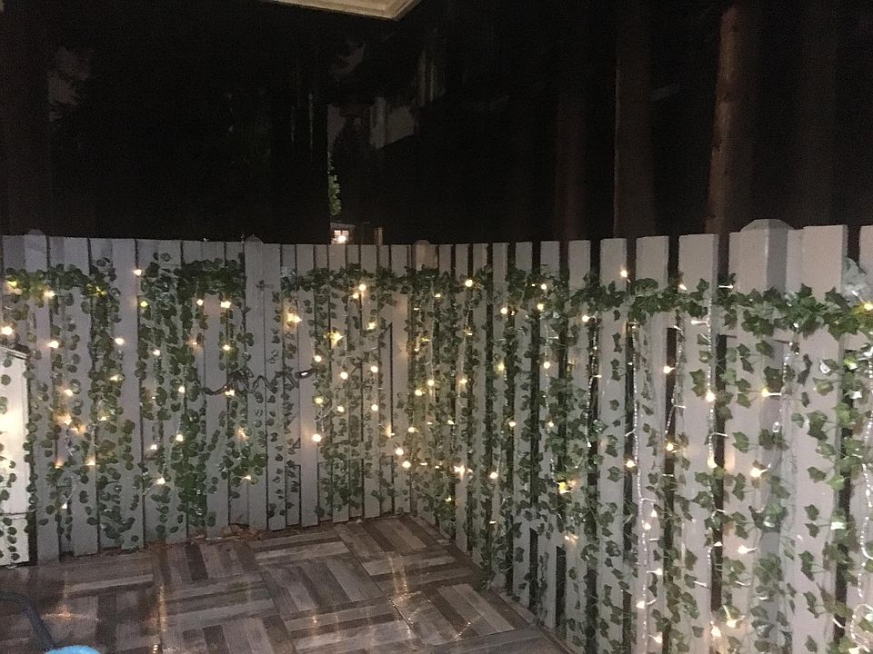 Tiled patio, has bike storage