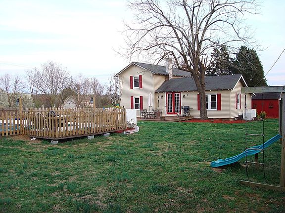 Backyard and fenced pool