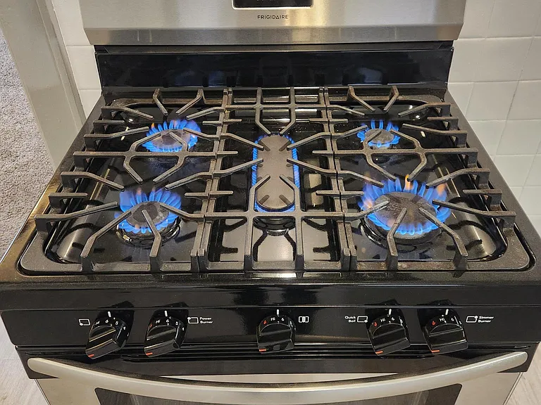 Kitchen range operating