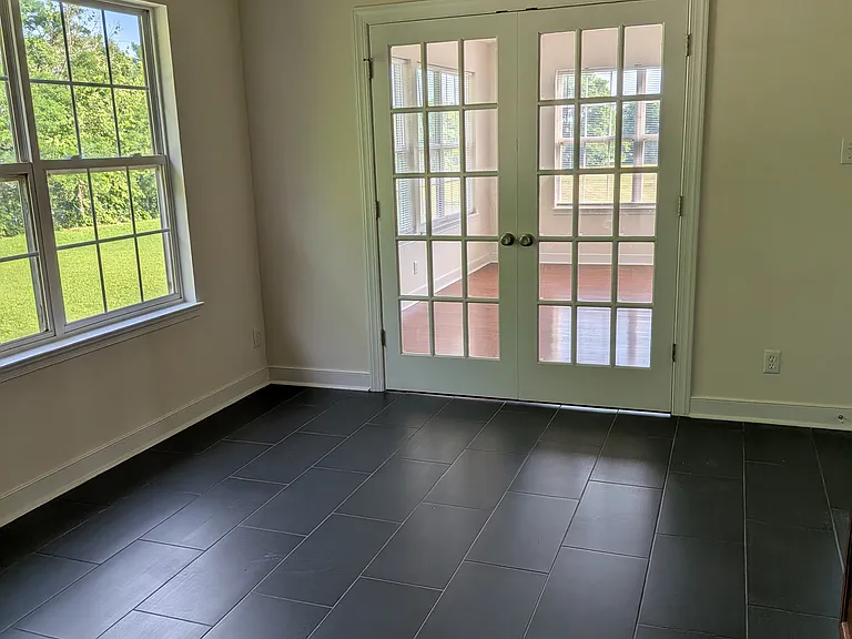 kitchen view with sunroom closed