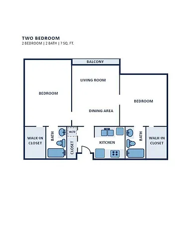 Floor plan Two Bedroom