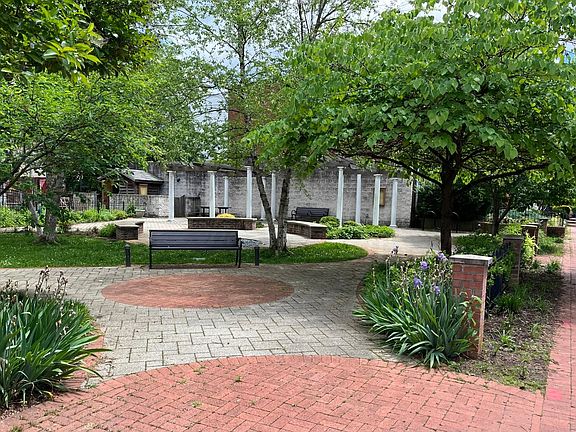 13th St Community Park across the street