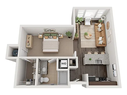 Floor plan Studio B