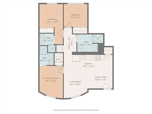 Floor plan 3 Bed 3 Bath Floor Plan