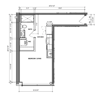 Floor plan Studio