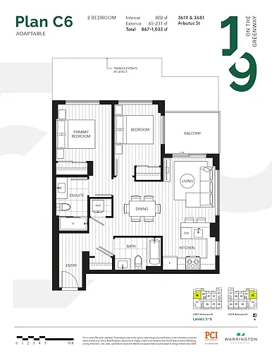 Floor plan 2 Bedroom