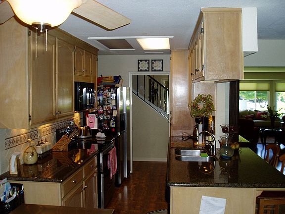Updated kitchen with granite counters.