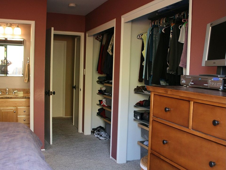 Amazing double closet space master bedroom
