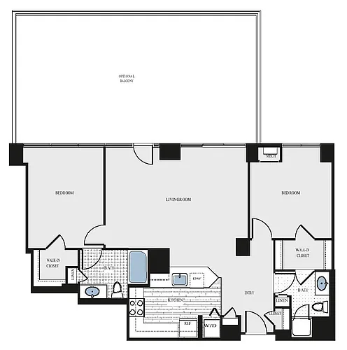 Floor plan 2 Bed/2 Bath - bc4