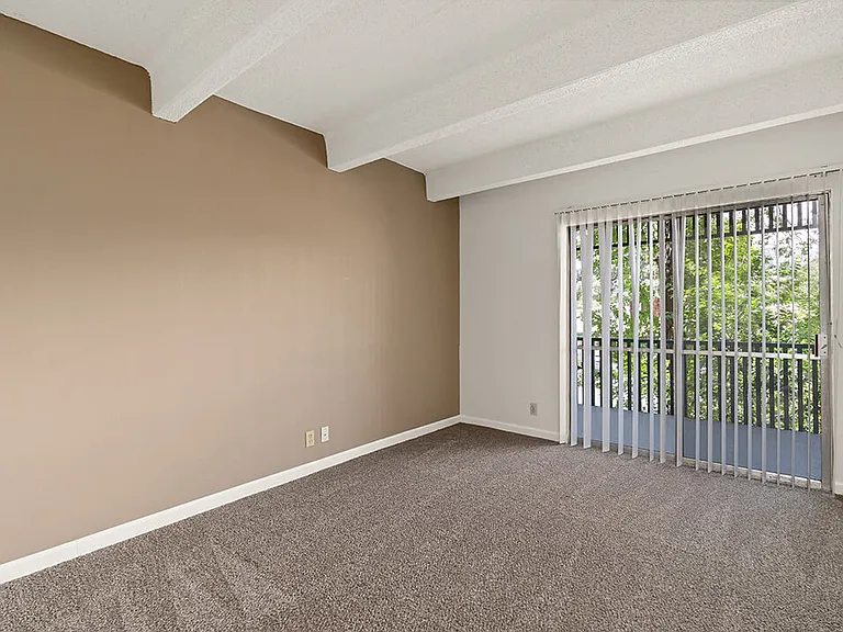 Living Room with Connected Patio/Balcony