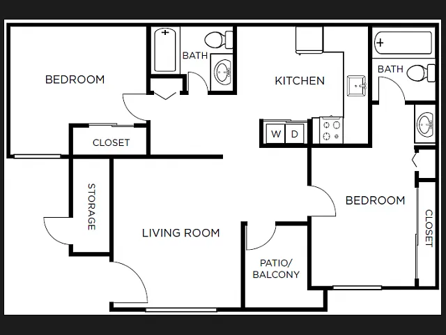 Floor plan 2X2