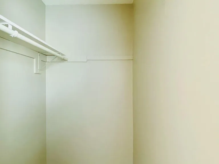 Deep walk-in closet