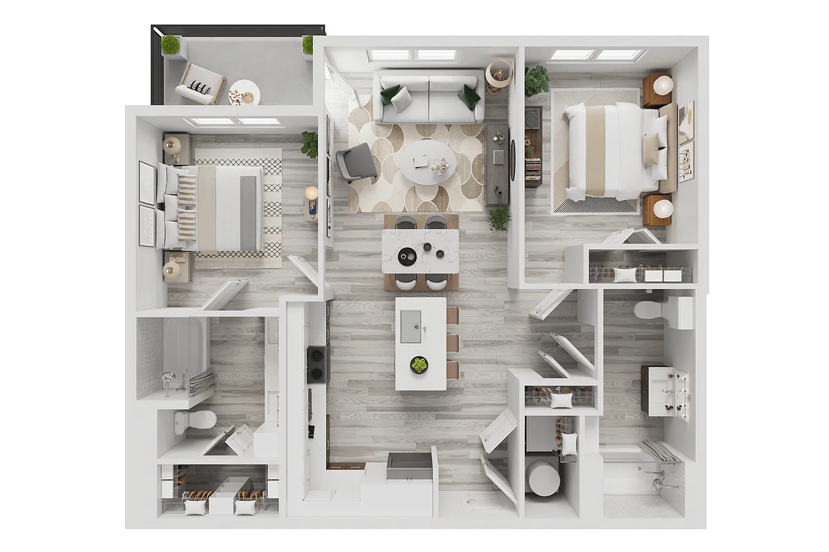 Floor plan B2 Accessible 60%