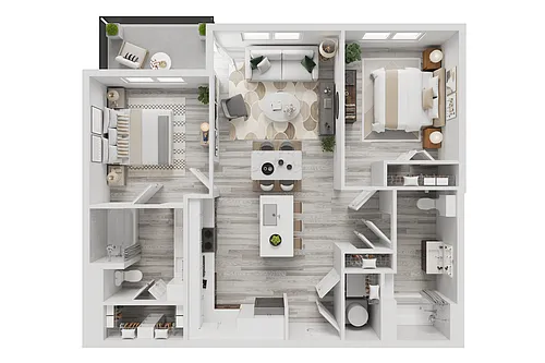 Floor plan B2 Accessible 60%