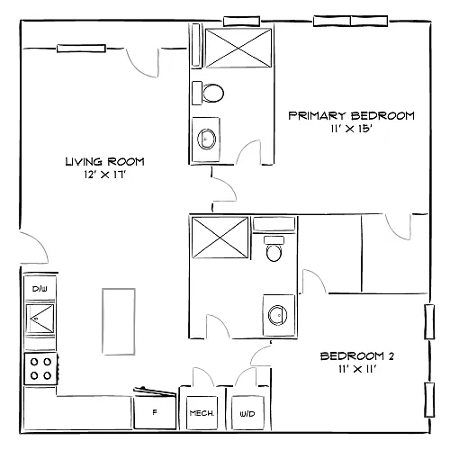 Floor plan Design 2B
