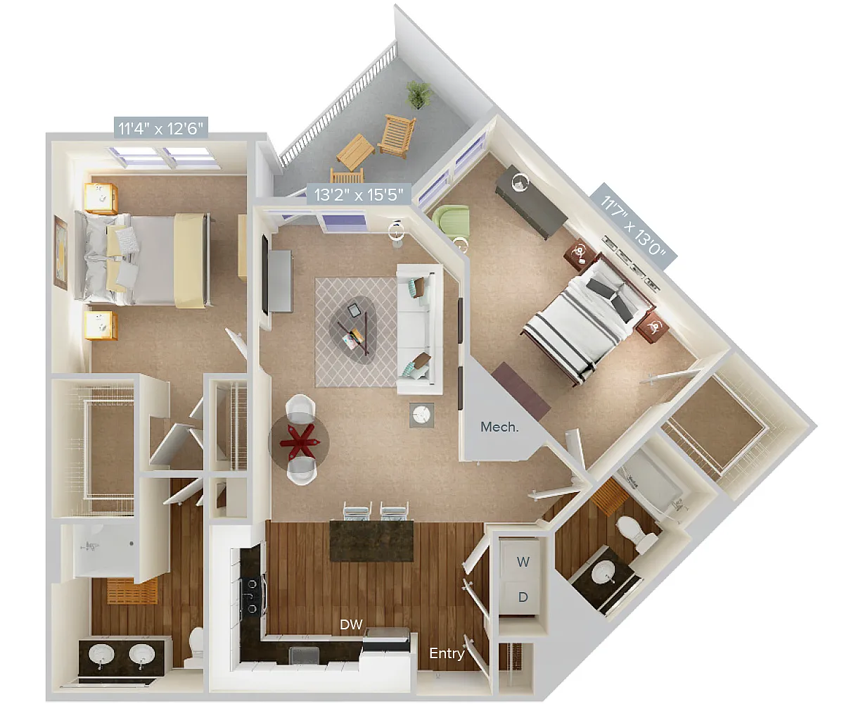 Floor plan B3-1-1102