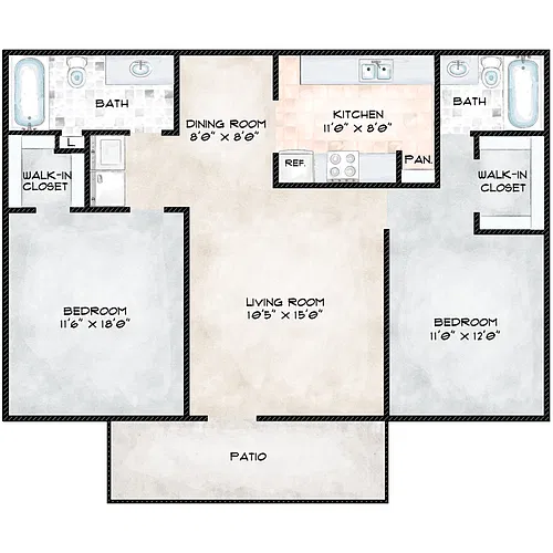 Floor plan Houstonian