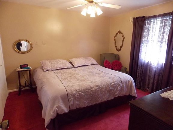 The master bedroom has great space and a personal entrance to the main bath.