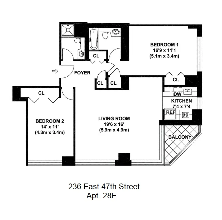 236 East 47th Street #28E in Turtle Bay, Manhattan | StreetEasy