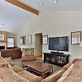 Vaulted-ceiling great room