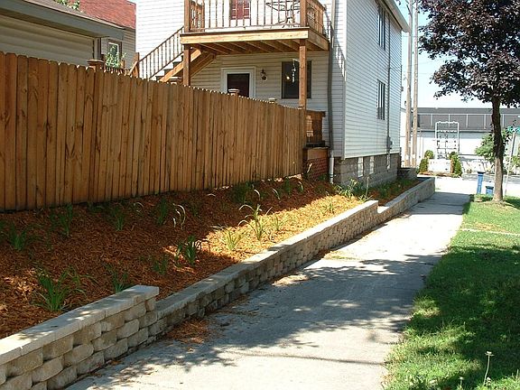 Fenced backyard for privacy