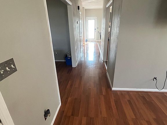 living room at front door