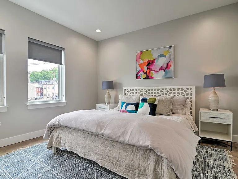 Each of the three bedrooms is large, bright, and full of closet space.