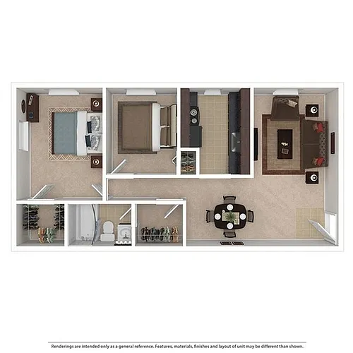 Floor plan 2 Bedroom Deluxe