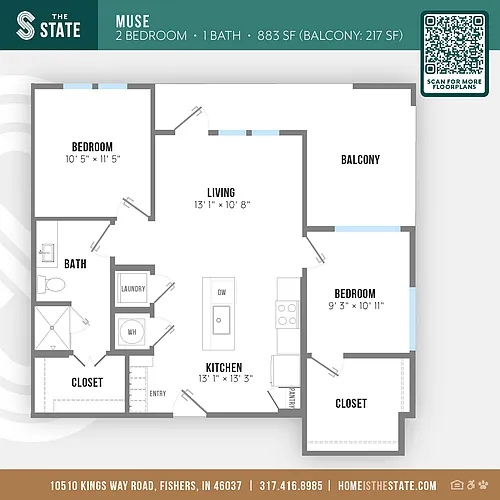 Floor plan Muse 1 w/den.2