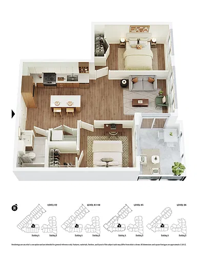 Floor plan C1 2 Bed 1 Bath 2